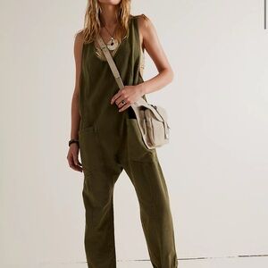 We the Free - Highroller Olive Green Jumpsuit